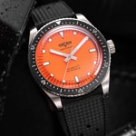 Vulcain Skindiver Nautique Orange / Kautschuk - 660170A67.BAR200