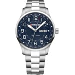 Wenger Attitude Day Date Argenté / Bleu Ø 42mm