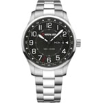 Wenger Attitude Day Date Argenté / Noir Ø 42mm