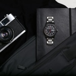 Wenger Attitude Heritage Day Date Silbrig / Schwarz Ø 42mm - 01.1541.107