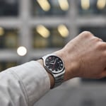 Wenger City Classic Argenté / Noir Ø 42mm - 01.1441.140