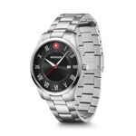 Wenger City Classic Argenté / Noir Ø 42mm - 01.1441.140