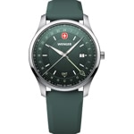 Wenger City GMT Green / Silvery Ø 42mm
