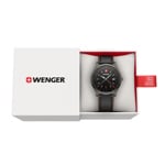 Wenger City GMT Leather Black Ø 42mm - 01.1442.106