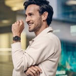 Wenger City GMT Leather Black Ø 42mm - 01.1442.106