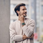 Wenger City GMT Steel Silvery / Green Ø 42mm - 01.1442.107