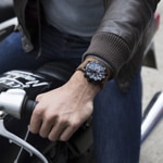 Wenger Roadster Black Night Chrono Leder braun Ø 45mm - 01.1843.107