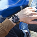 Wenger Roadster Black Night Chrono Leder braun Ø 45mm - 01.1843.107