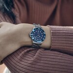 Wenger Seaforce Small Silver / Blue Ø 35mm - 01.0621.111