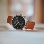 Wenger Urban Classic Chrono Schwarz / Braun Ø 42mm - 01.1743.121