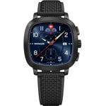 Wenger Vintage Sport Chrono Ø 39.5mm Schwarz / Blau