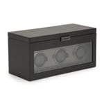 Wolf 1834 Axis Triple Watch Winder with Storage Powder Coat