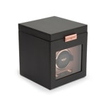 Wolf 1834 Axis Single Watch Winder with Storage Copper