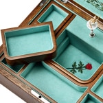 Wolf 1834 Ballet Musical Jewellery Box Sleeping Beauty Walnut Wood - 190116