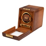 Wolf 1834 Brogue Single Watch Winder Burnished Brown - 440106
