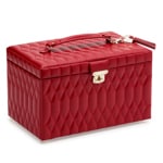 Wolf 1834 Caroline Large Jewellery Case Red