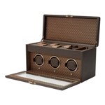 Wolf 1834 Earth Triple Watch Winder Coffee - 190506