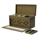 Wolf 1834 Earth Triple Watch Winder Olive - 190541