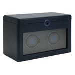 Wolf 1834 Earth Double Watch Winder Blue