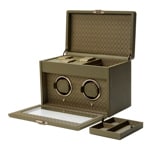 Wolf 1834 Earth Double Watch Winder Olive - 190441