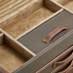 Wolf 1834 Ida Trunk Boîte à Bijoux Kaki - 190041