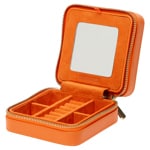 Wolf 1834 Maria Large Zip Jewellery Case Orange - 766239