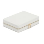 Wolf 1834 Maria Large Zip Jewellery Case White