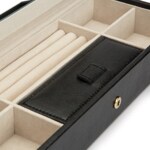 Wolf 1834 Palermo Jewellery Box Black Anthracite - 213502