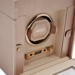 Wolf 1834 Palermo Single Watch Winder with Storage Rose Gold - 213716