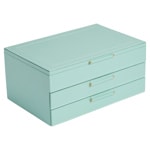 Wolf 1834 Sophia Jewellery Box with Drawers Jade
