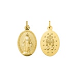 Wundertätige Medaille 375/9 K Gelbgold - Spanische Version