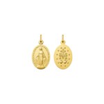 Miraculous Virgin Medal 750/18 K Yellow Gold - AY3005