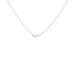 Collier or gris 750/18 ct avec diamants 0.12 ct H/si - KE-73289-WG