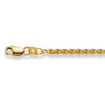 Zopfarmband 750/18 K Gelbgold 2.5mm 19cm