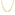 7.7mm Figaro Chain Semi Solid 750/18 K Yellow Gold - KE-F180-GG