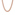 8mm Chaîne Cuban Link plaqué or rosé avec zircones - KE0027-R-8MM