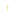 Pendentif or jaune 750/18 ct 13 x 22mm, Croix - P55