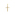 Pendant 750/18 K Yellow Gold 12x18mm, Cross - 74114
