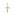 Pendentif or jaune 750/18 ct 14x21mm, Croix - 7438