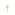 Pendentif or jaune 750/18 ct 14x24mm, Croix huguenote - 2810