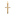 Pendentif or jaune 750/18 ct 18x29mm, Croix - 74166