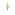 Pendentif or jaune 750/18 ct, Croix - 1158.02415/0002