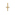 Pendentif or jaune 750/18 ct, Croix - 1158.03045/0001