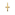 Pendentif or jaune 750/18 ct, Croix - 1158.03081/0001