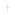Pendentif or jaune 750/18 ct, Croix - 1158.03082/0002