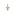 Pendentif or jaune 750/18 ct, Croix - AKR1018