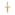 Pendentif or jaune 750/18 ct, Croix - AKR1027
