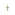 Pendant 750/18 K Yellow Gold Cross with Cubic Zirconia - PP0096-03