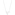 Collier 925 Silber rhodiniert 42cm, Taube - 332254