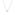 Collier mit Anhänger 750/18 K Weissgold mit Diamant 0.30 ct H/si, Zargenfassung - CGAN003-030-WG